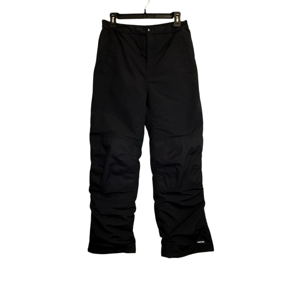 Land’s End Youth Snow Pants Black Grow-A-Longs Insulated Ski Snowboard Size 16